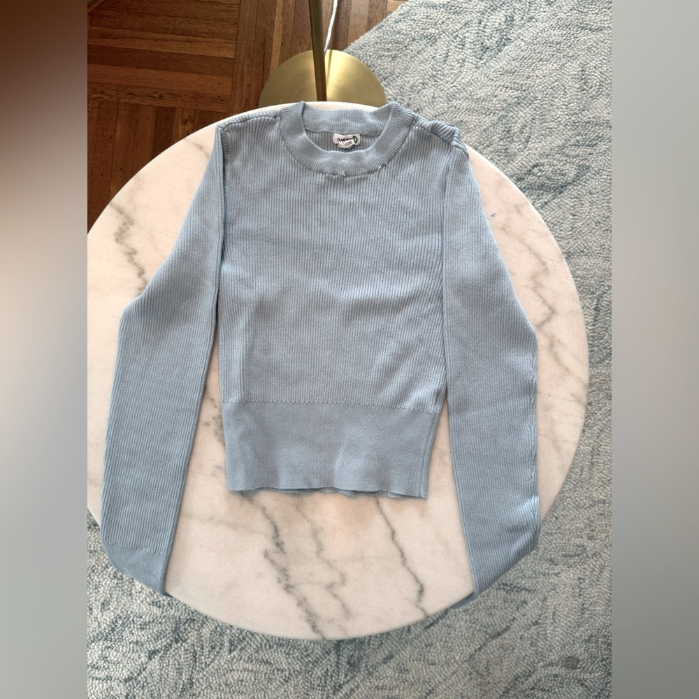 GARAGE light blue thick long sleeve